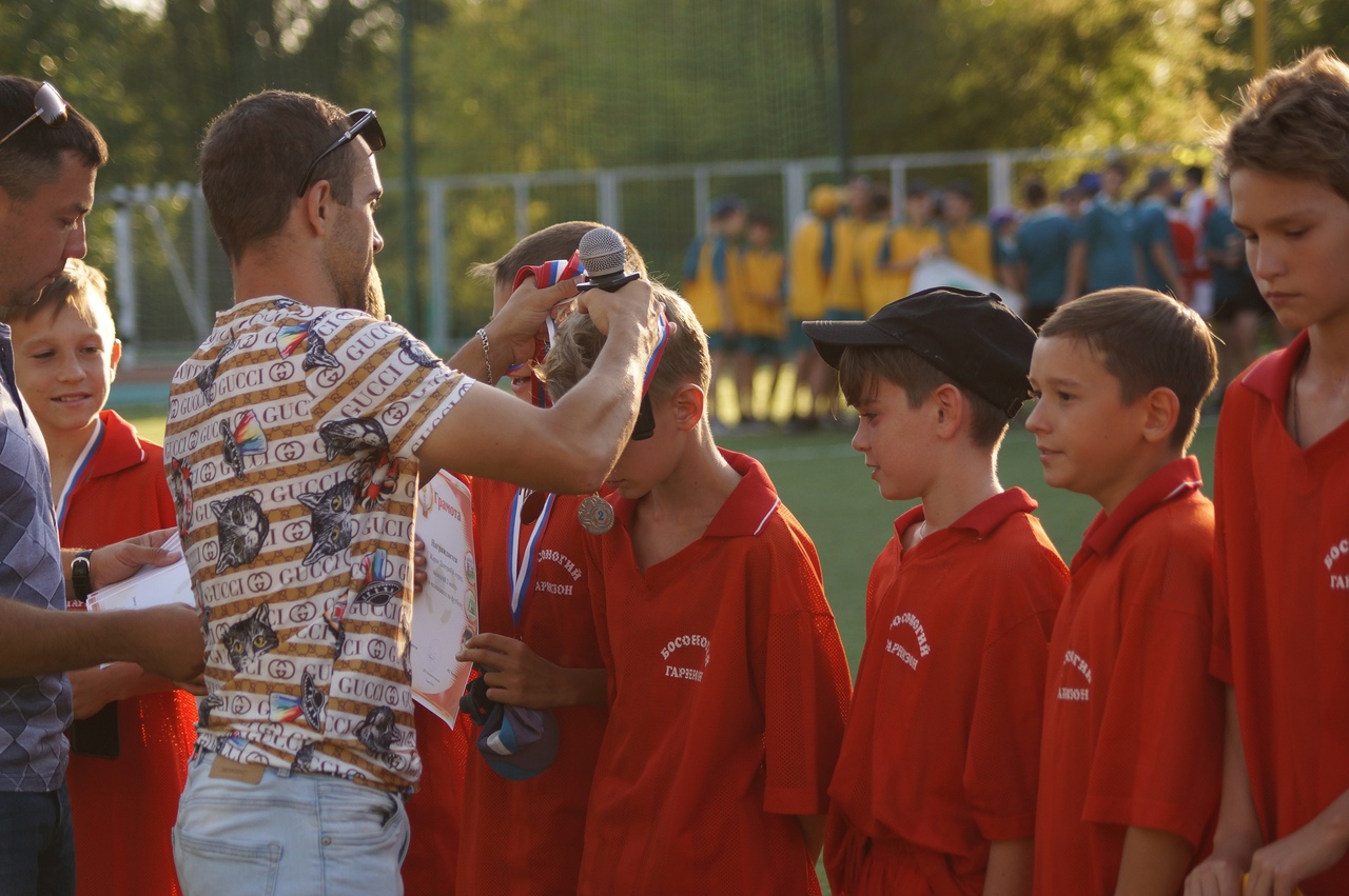 Церемония награждения в лагере